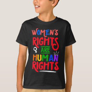 Camiseta Los derechos de las mujeres feministas de Uterus s