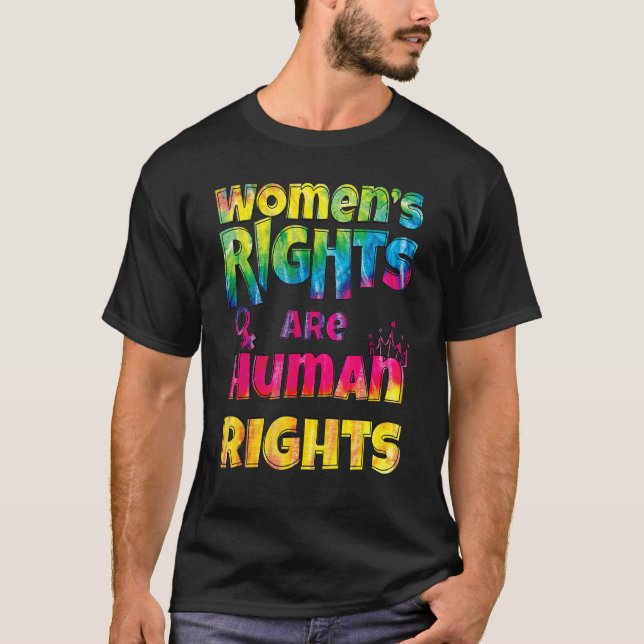 Camiseta Los derechos de las mujeres feministas son derecho (Anverso)