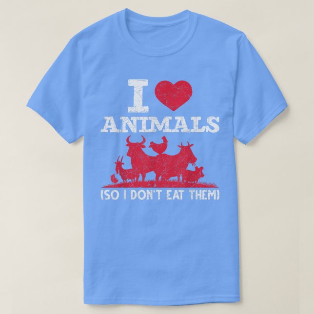 Camiseta Los derechos de los animales me encantan, así que  (Diseño del anverso)