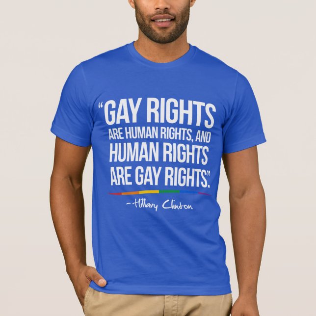 Camiseta Los derechos de los homosexuales son derechos (Anverso)