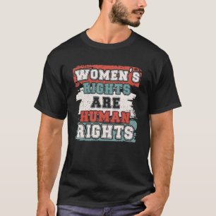 Camiseta Los derechos femeninos sarcásticos de moda son hum