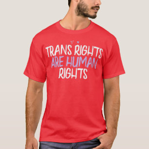 Camiseta Los derechos humanos de los transexuales del coraz