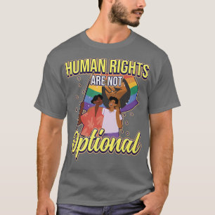 Camiseta Los Derechos Humanos No Son Orgullo Iris 2 Opciona