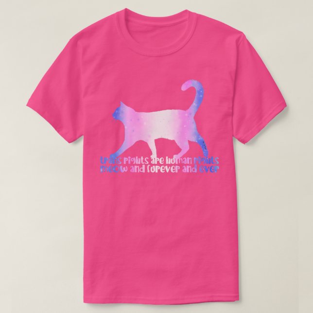 Camiseta Los Derechos Trans Miw Y Furever (Diseño del anverso)