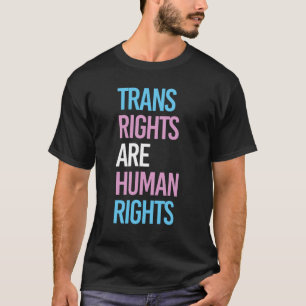 CAMISETA LOS DERECHOS TRANS SON DERECHOS HUMANOS