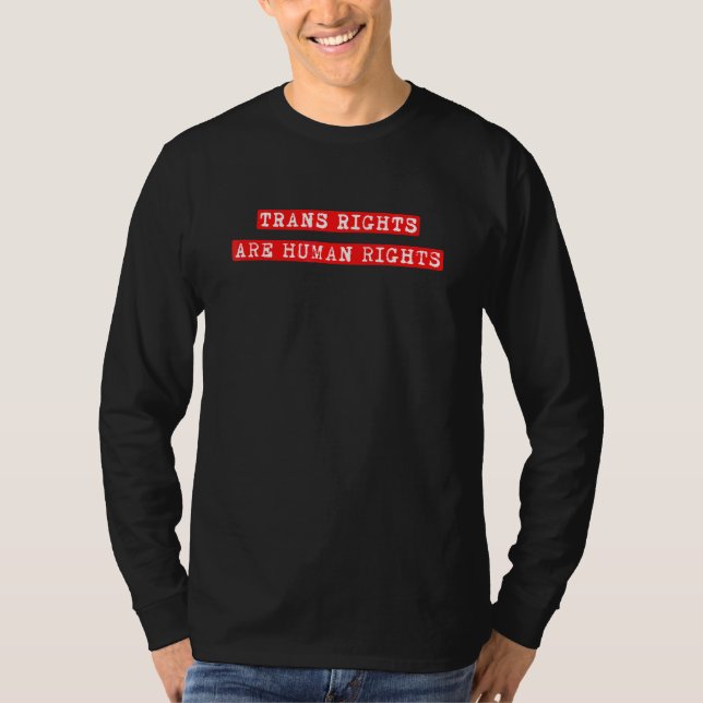 Camiseta Los Derechos Trans Son Derechos Humanos 15 (Anverso)
