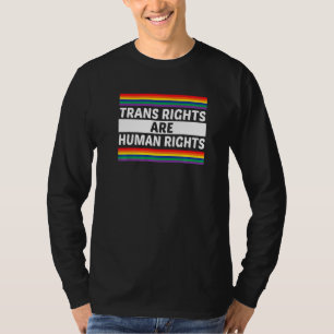 Camiseta Los Derechos Trans Son Derechos Humanos Gay Arcoir