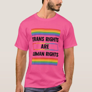 Camiseta Los Derechos Trans Son Derechos Humanos Gay Arcoir