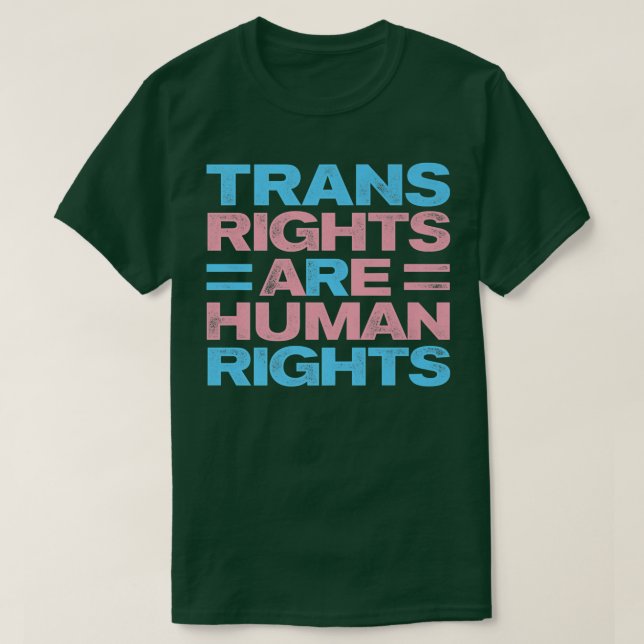 Camiseta Los Derechos Trans Son Derechos Humanos Gay Arcoir (Diseño del anverso)