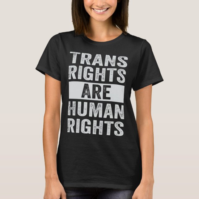 Camiseta Los Derechos Trans Son Derechos Humanos - Justicia (Anverso)