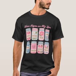 Camiseta Los Derechos Trans Son Mi Pasatiempo Sutil Orgullo
