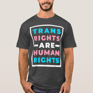 Camiseta Los Derechos Transexuales Rosados Son Derechos Hum