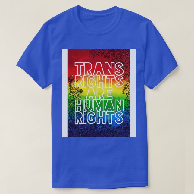 Camiseta Los derechos transgénero son derechos humanos 2022 (Diseño del anverso)