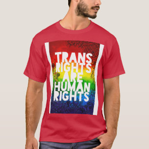 Camiseta Los derechos transgénero son derechos humanos 3