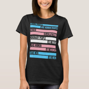 Camiseta Los derechos transgénero son derechos humanos tran