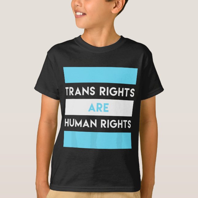 Camiseta Los derechos transgénero son derechos humanos tran (Anverso)