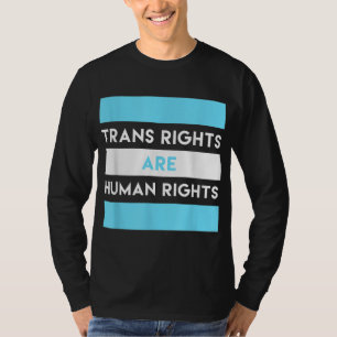 Camiseta Los derechos transgénero son derechos humanos tran