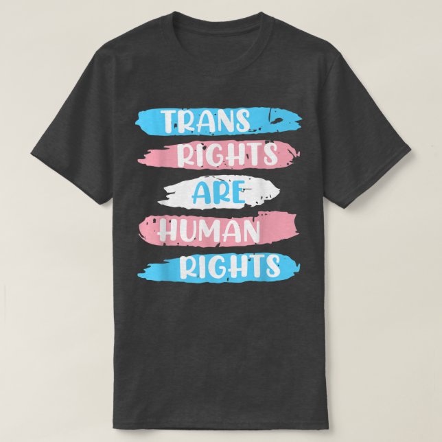 Camiseta Los derechos transgénero son transgénero en los de (Diseño del anverso)