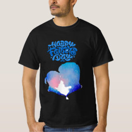 Camiseta Los deseos del padre y la imagen acuarela impresa