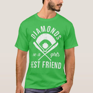 Camiseta Los diamantes de diamantes son un chica mejor amig