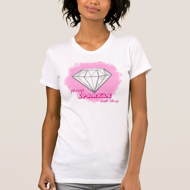 Camiseta Los Diamantes Siempre Esparcen Y Brillan (Anverso)