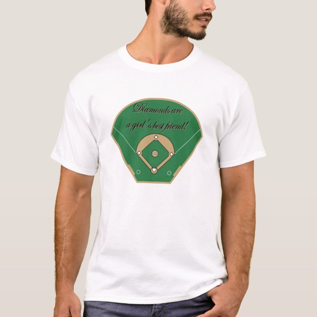 Camiseta Los diamantes son el mejor amigo de un chica (Anverso)