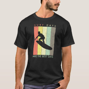 Camiseta Los Días De Surf Retro Vintage Son Los Mejores Día