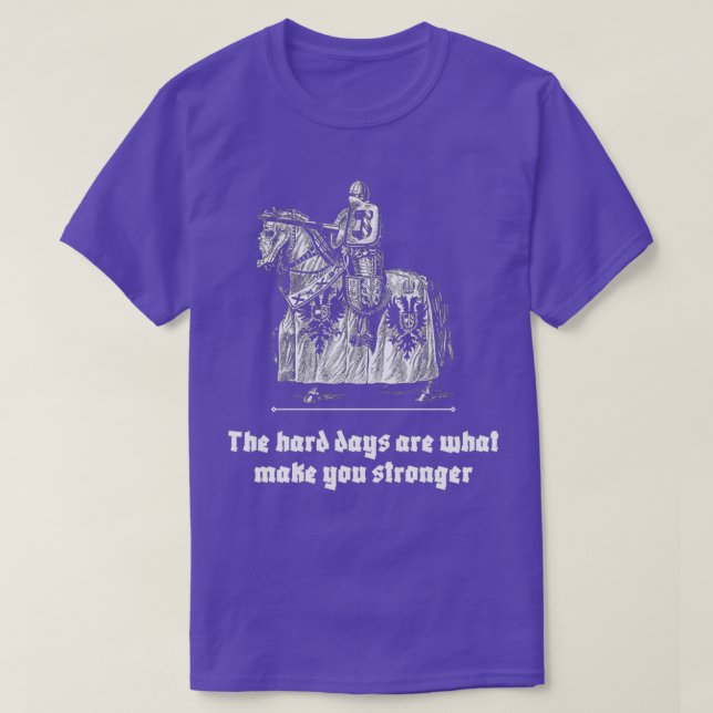 Camiseta Los días difíciles son lo que te hace más fuerte M (Diseño del anverso)