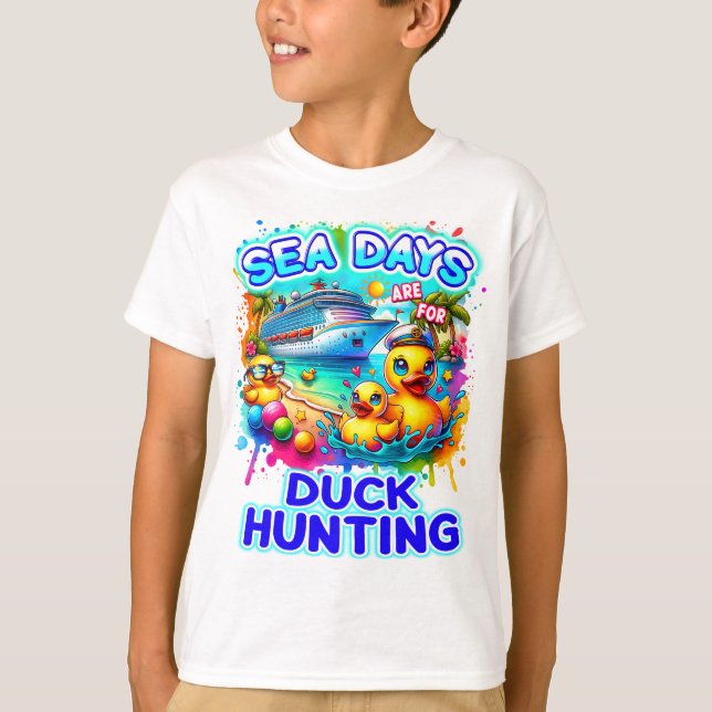 Camiseta Los Días Marítimos Son Para Caza De Patos (Anverso)