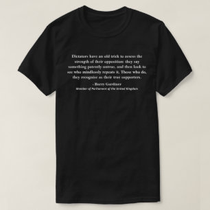 Camiseta Los dictadores tienen un viejo truco para evaluar.