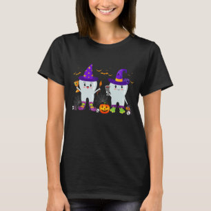 Camiseta Los dientes de bruja cute dientes dentarios