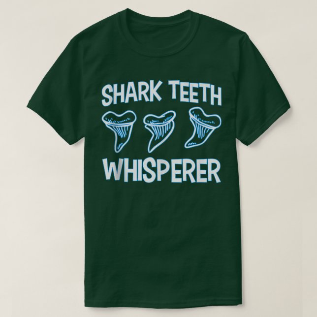 Camiseta Los Dientes Fósiles Los Dientes Del Tiburón Whispe (Diseño del anverso)