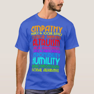 Camiseta Los Diez Compromisos Diseño de Valores Humanistas