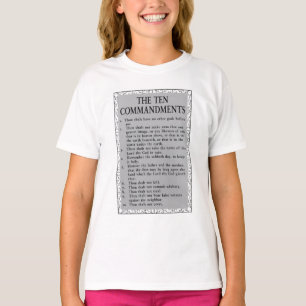 Camiseta Los diez mandamientos del Chica de la Biblia