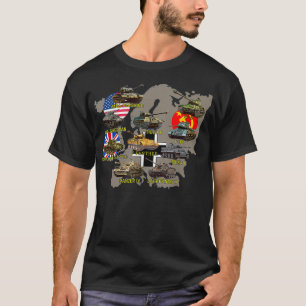 Camiseta Los diez mejores tanques M4 Sherman Panzer IV Tigr