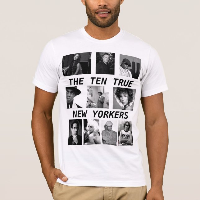 Camiseta Los diez neoyorquinos verdaderos (Anverso)