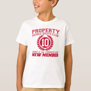 Camiseta Los DÍGITOS dobles de la PROPIEDAD aporrean al