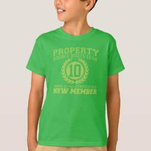 Camiseta Los DÍGITOS dobles de la PROPIEDAD aporrean al