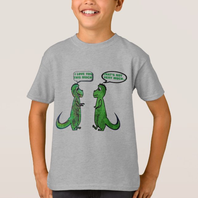 Camiseta los dinasaurios t-rex te aman esta divertida camis (Anverso)