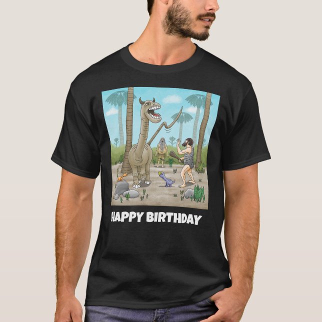 Camiseta Los dinosaurios cumplen la Edad de Piedra (Anverso)