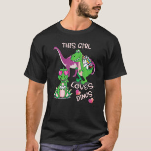 Camiseta Los Dinosaurios Gamer Cute A Este Chica Le Encanta