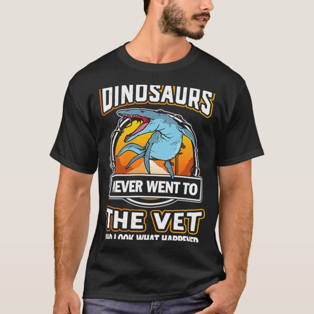 Camiseta Los Dinosaurios Kronosaurus Nunca Fueron Al Vet Ve (Anverso)