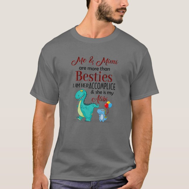 Camiseta Los Dinosaurios Mimi Y Yo Somos Más Que Bestias Qu (Anverso)