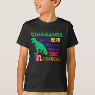 Camiseta "Los dinosaurios no leían" Leer-A-Thon