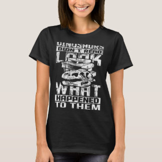 Camiseta Los dinosaurios no leyeron nada de lo que les pasó