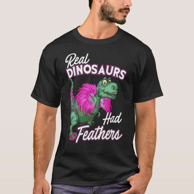 Camiseta Los dinosaurios reales asombrosos tenían comedia T (Anverso)