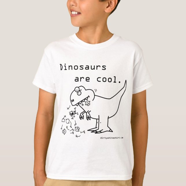 Camiseta los dinosaurios son frescos (Anverso)