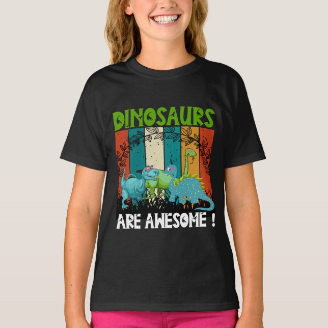 Camiseta Los dinosaurios son increíbles (Anverso)