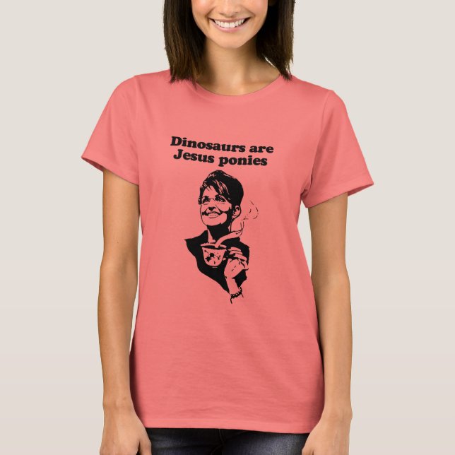 Camiseta Los dinosaurios son ponis Jesús (Anverso)