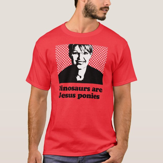 Camiseta Los dinosaurios son potros de Jesús (Anverso)